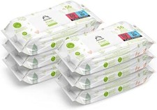 Amazon Brand - Mama Bear Fresh Lightly Fragranced Baby Wipes – Pack of 6 (Tot