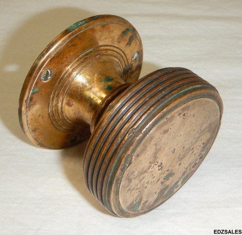 Vintage brass machined - brass, round