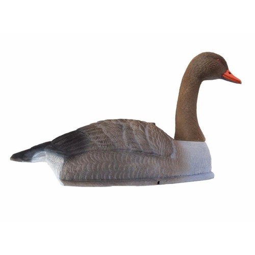 Flocked greylag goose decoy - goose,