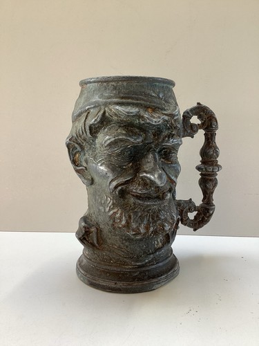 Vintage antique man face - man, cast