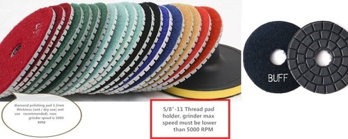 Diamond polishing pad - 4-7",