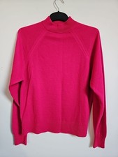Vintage 80s Littlewoods Courtelle Knitted Pink Jumper Top Size 14