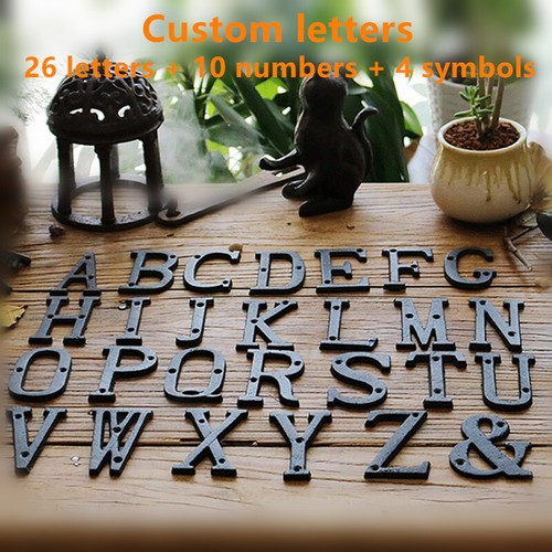 Cast iron alphabet letters - alphabet,