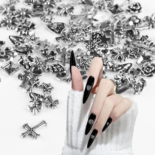 100pcs nail charms metal - 3d,