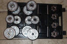 York weights - 30lb adjustable Chrome dumbbell set