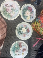 Bradford Exchange Vintage 3D Plates Lena Liu's Beautiful Gardens