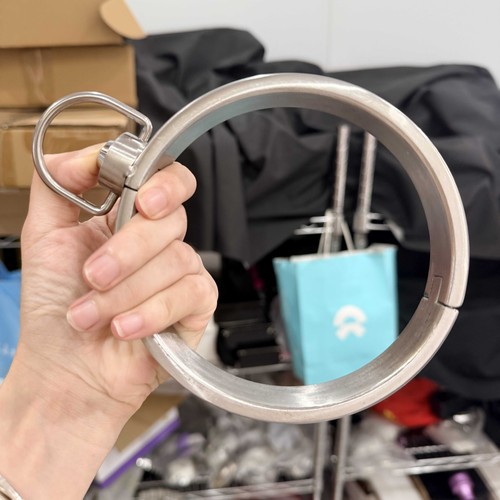 Stainless steel bondage neck - stainless,