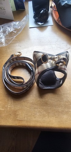 Designer dog harness - with, lead
