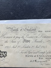 White five pound - note, jan