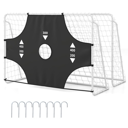 Soccer goal set for - set, backyard
