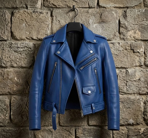 Mens handmade blue genuine - mens,