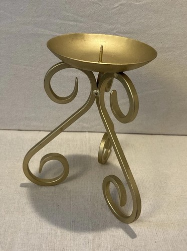 Pillar candle stand - stand,, gold