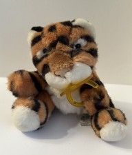 Vintage Russ Berrie Tiger Tiffy With Dummy  Soft Toy  6” 