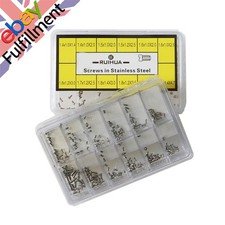 No. 4023-A One Slotted Head Stainless Steel Watch Back Case Screw Box 12 Sizes