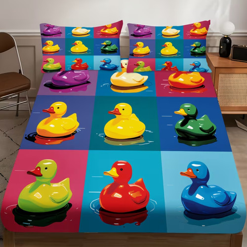 Cartoon rubber duck fitted - 48.cartoon,