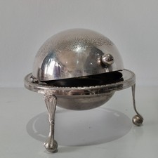 Vintage Silver Plate Domed