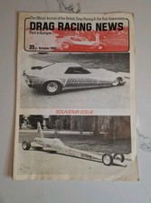 Vintage Drag Racing News First In Europe Souvenir Issue Magazine October 1981