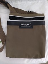 Longchamp Khaki Brown Cross body Bag With Dustbag