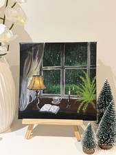 Acrylic Hand Painted On