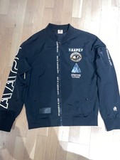 Vintage A Bathing Ape BAPE Bomber Jacket  Rare *Size L/M *Black/Gold
