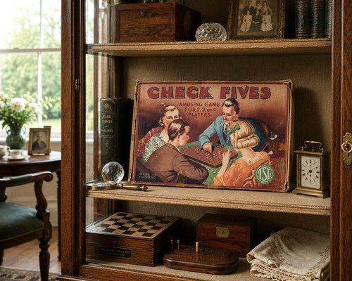 1920s vintage check - 1920s, fives