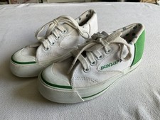 Kids Dunlop Green Flash Laced Trainers Plimsolls Size (Junior UK 10 EUR 28)