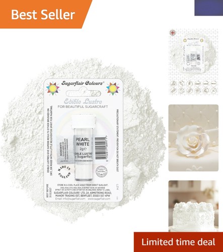 Sugarflair pearl white edible - pearl,