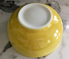 Pyrex Primary Colors Yellow Mixing Bowl  - Vintage 1940s