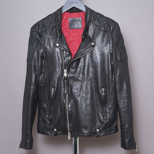 All saints leather jacket - leather,