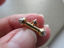 VINTAGE GOLD TONE CRYSTAL