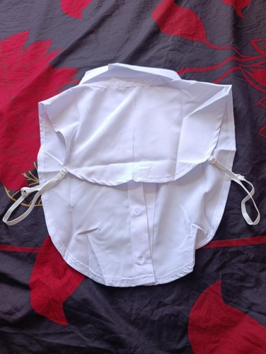 White detachable false - white,