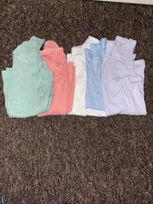 Girls M&S Vests Bundle Of 5 Age 11-12 Pink Purple Blue