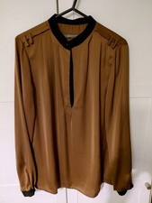 CHOCOLATE BROWN SILK FEEL TOP