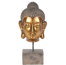 Gold Buddah Head On A Stand