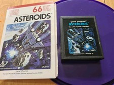 Asteroids Atari 2600 Video Game Cartridge with Instruction Manual