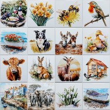 Decorated Ceramic Trivet