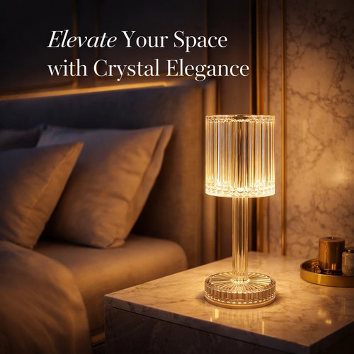 Crystal touch table lamp - table,