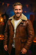 The Dark Knight Rises Tom Hardy Bane Shearling Distressed Leather Coat Jacket