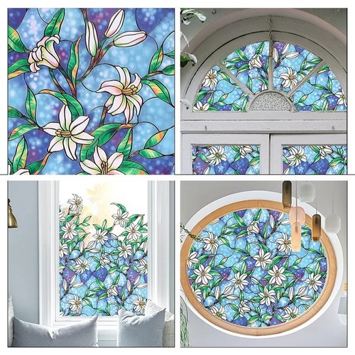 Window film floral bird - film,