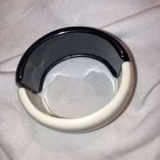 Vintage Cream & Black Acrylic