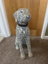 Mosaic Silver Dog Ornament