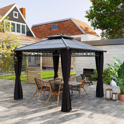 Double roof pergola - x, (m)