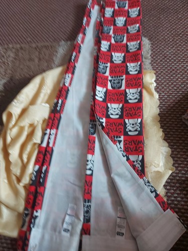 Pair gathered curtains 53 - pair, of
