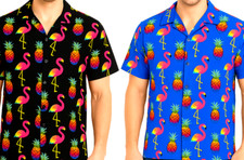 Mens Hawaiian Shirt S-5XL - Pineapple Aloha Stag Beach Holiday Summer Party Fan