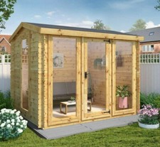 Log cabin garden - log,