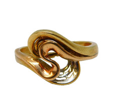 9ct Tri-Colour Gold Modernist