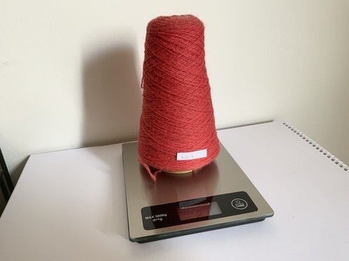 Orange red ply shetland - orange,