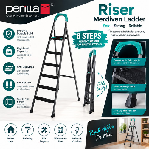 Heavy duty folding step ladder - duty,