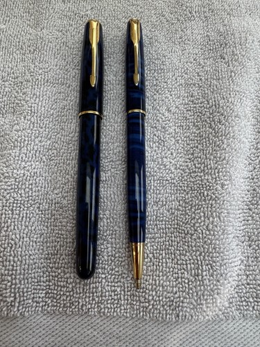 Vintage blue marble parker - vintage,