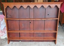 ANTIQUE OAK DRESSER TOP / WALL RACK / SHELVES            DELIVERY AVAILABLE